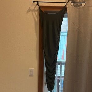 Elegant Black Draped Women's Skirt